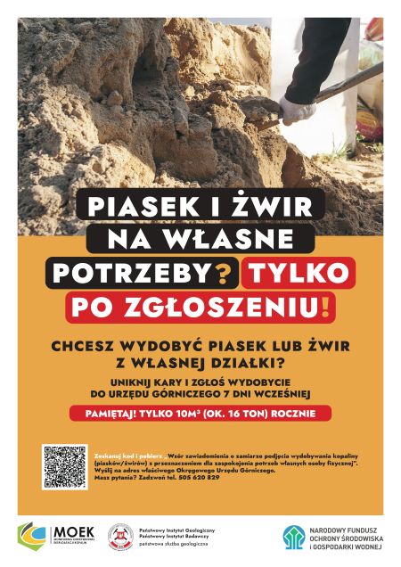 Plakat - piasek i zwir